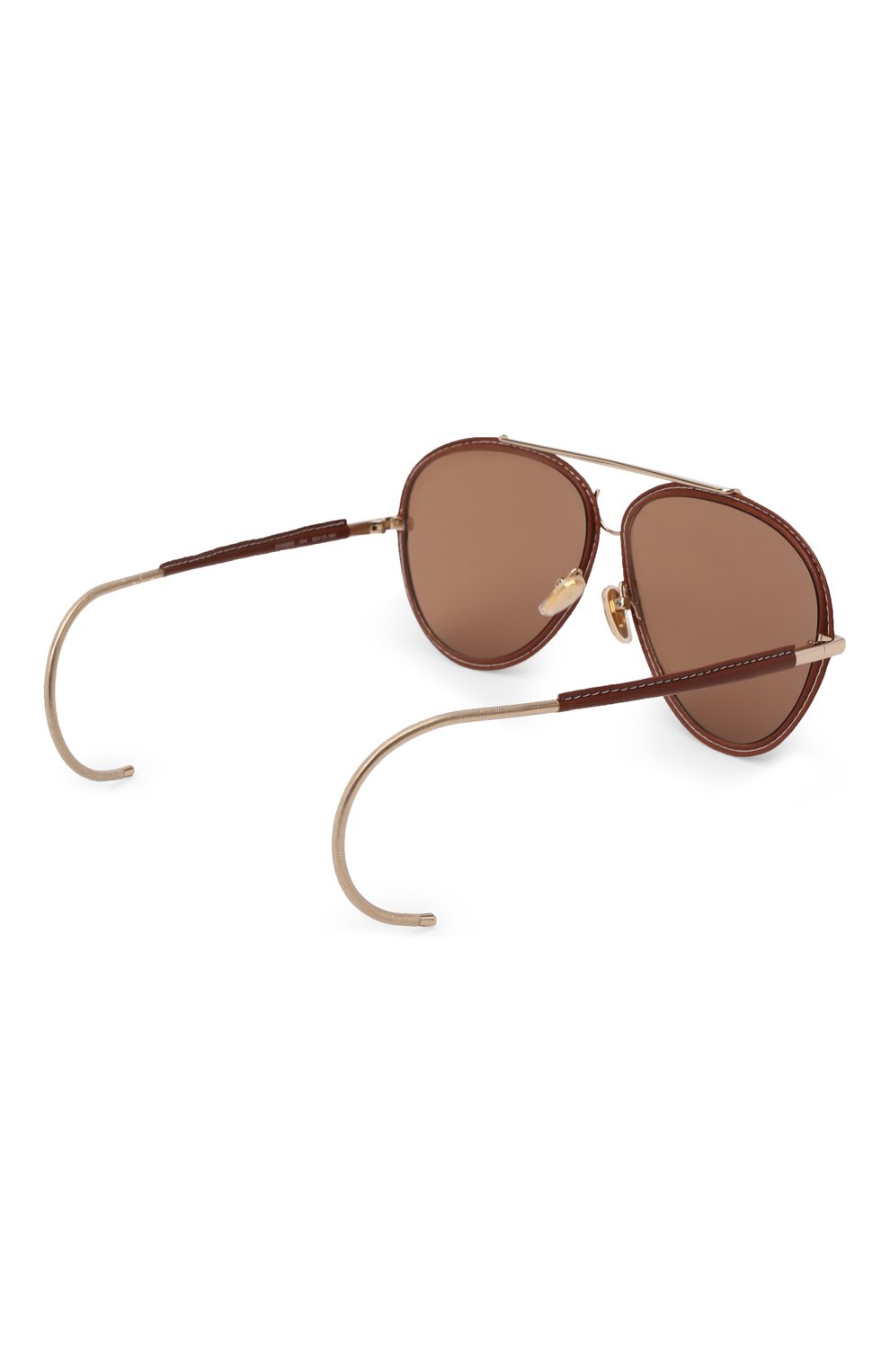 Женские солнцезащитные очки CHLOÉ коричневого цвета, арт. CH0080S | Фото 4 (Тип очков: С/з; Оптика Гендер: оптика-женское; Очки форма: Авиаторы)