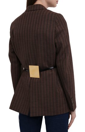 Женский кожаный пояс JIL SANDER черного цвета по цене 52950 руб., арт. JSWT800433-WTS69158 | Фото 2 Женский кожаный пояс JIL SANDER черного цвета, арт. JSWT800433-WTS69158 | Фото 2 (Кросс-КТ: Тонкие)