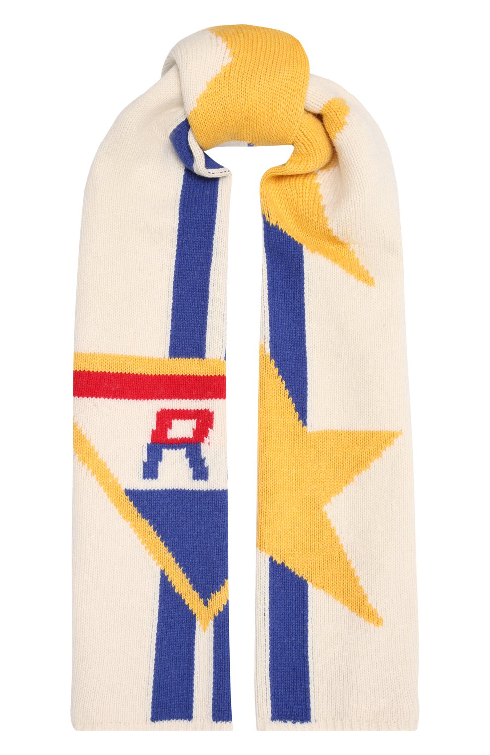 Женский шарф POLO RALPH LAUREN разноцветного цвета, арт. 455858581 | Фото 1 (Материал: Текстиль, Шерсть)