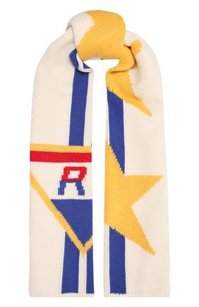 Женский шарф POLO RALPH LAUREN разноцветного цвета, арт. 455858581 | Фото 1 (Материал: Шерсть, Текстиль)