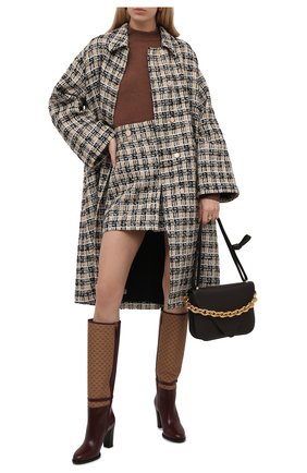 Женское пальто GUCCI бежевого цвета по цене 271000 руб., арт. 657995/ZAGLP | Фото 2 Женское пальто GUCCI бежевого цвета, арт. 657995/ZAGLP | Фото 2 (Материал подклада: Вискоза; Рукава: Длинные; Длина (верхняя одежда): До колена; Стили: Кэжуэл; 1-2-бортные: Однобортные)