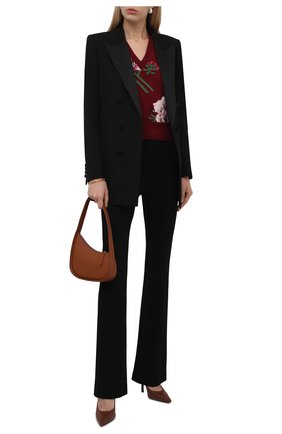 Женский шерстяной жилет GUCCI бордового цвета по цене 79950 руб., арт. 663926/X1274 | Фото 2 Женский шерстяной жилет GUCCI бордового цвета, арт. 663926/X1274 | Фото 2 (Длина (верхняя одежда): Короткие; Материал внешний: Шерсть; Стили: Романтичный; Кросс-КТ: Трикотаж; Женское Кросс-КТ: Жилет-одежда)