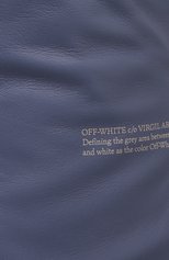 Женские кожаные брюки OFF-WHITE голубого цвета, арт. 0WJB019F21LEA001 | Фото 5 (Стили: Гламурный; Длина (брюки, джинсы): Стандартные; Женское Кросс-КТ: Брюки-одежда; Силуэт Ж (брюки и джинсы): Прямые; Материал внешний: Натуральная кожа; Материал подклада: Вискоза)