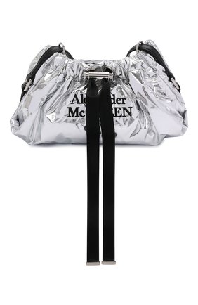 Женская сумка the bundle mini ALEXANDER MCQUEEN серебряного цвета по цене 59950 руб., арт. 676286/14A45 | Фото 1 Женская сумка the bundle mini ALEXANDER MCQUEEN серебряного цвета, арт. 676286/14A45 | Фото 1 (Ошибки технического описания: Нет ширины; Ремень/цепочка: На ремешке; Размер: mini; Материал: Текстиль; Сумки-технические: Сумки через плечо)