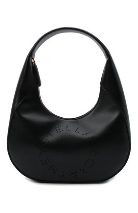 Женская сумка stella logo small STELLA MCCARTNEY черного цвета, арт. 700269/W8542 | Фото 1 (Материал: Текстиль, Экокожа; Размер: small; Сумки-технические: Сумки top-handle)