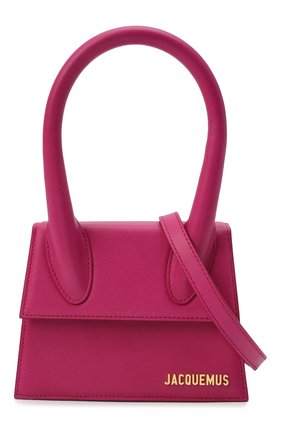 Женская сумка le chiquito JACQUEMUS розового цвета по цене 48400 руб., арт. 213BA02/302450 | Фото 7 Женская сумка le chiquito JACQUEMUS розового цвета, арт. 213BA02/302450 | Фото 7 (Сумки-технические: Сумки top-handle; Материал: Натуральная кожа; Размер: mini; Ремень/цепочка: На ремешке)