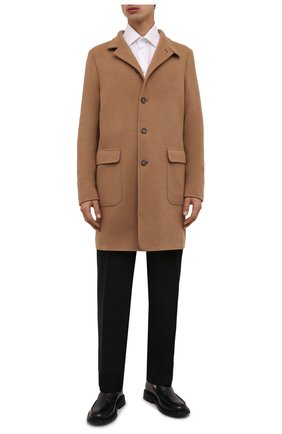 Мужской шерстяное пальто LORO PIANA бежевого цвета по цене 333500 руб., арт. FAL9175 | Фото 2 Мужской шерстяное пальто LORO PIANA бежевого цвета, арт. FAL9175 | Фото 2 (Рукава: Длинные; Материал внешний: Шерсть; Длина (верхняя одежда): До середины бедра; Мужское Кросс-КТ: пальто-верхняя одежда; Стили: Кэжуэл)