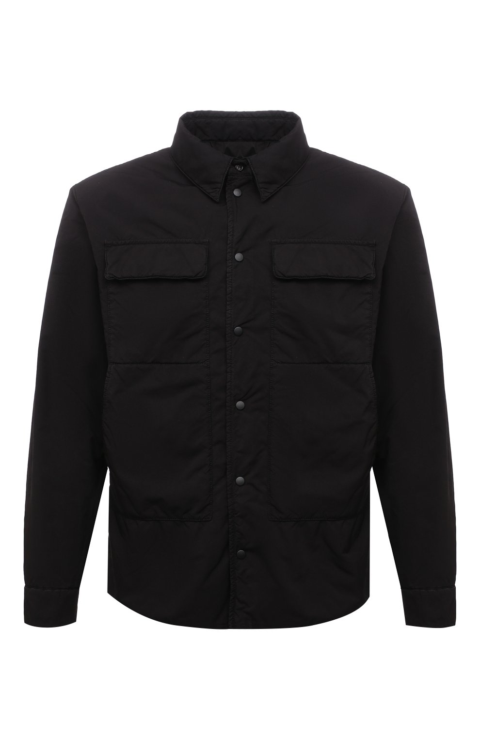 Мужская утепленная куртка ASPESI черного цвета, арт. W1 I 1I30 1024 | Фото 1 (Кросс-КТ: Куртка; Рукава: Длинные; Материал внешний: Синтетический материал; Мужское Кросс-КТ: утепленные куртки; Материал подклада: Синтетический материал; Длина (верхняя одежда): Короткие; Стили: Кэжуэл)