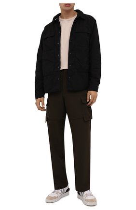 Мужская утепленная куртка ASPESI черного цвета, арт. W1 I 1I30 1024 | Фото 2 (Кросс-КТ: Куртка; Рукава: Длинные; Материал внешний: Синтетический материал; Мужское Кросс-КТ: утепленные куртки; Материал подклада: Синтетический материал; Длина (верхняя одежда): Короткие; Стили: Кэжуэл)