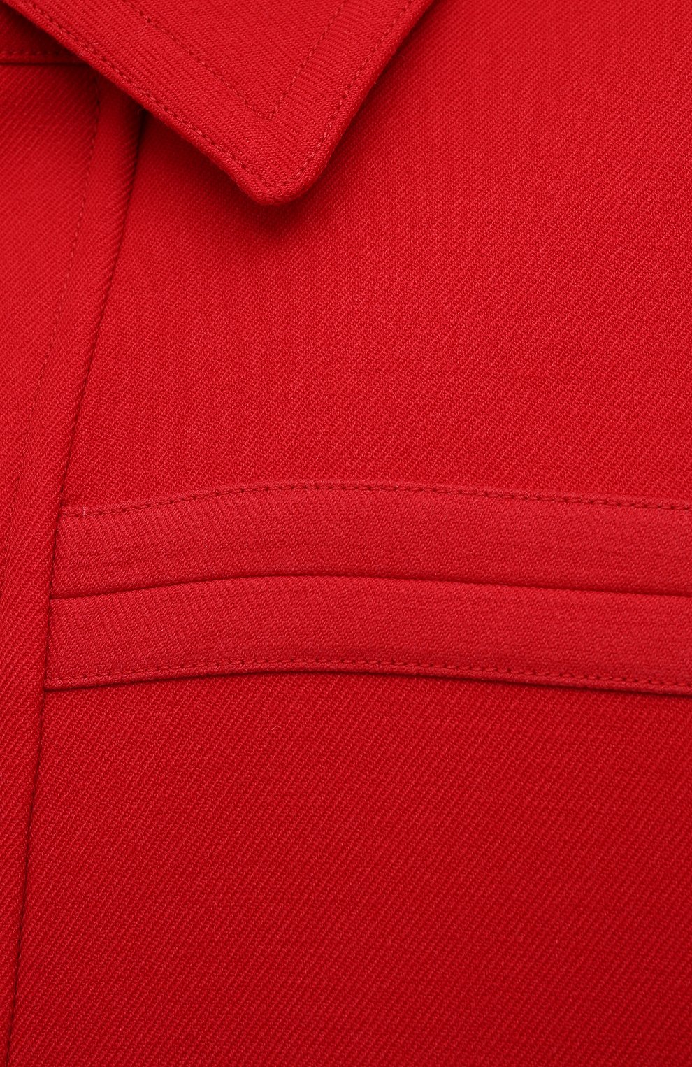Мужская шерстяная куртка JACQUEMUS красного цвета, арт. 216C0002-1330 | Фото 5 (Кросс-КТ: Куртка; Мужское Кросс-КТ: шерсть и кашемир; Материал внешний: Шерсть; Рукава: Длинные; Длина (верхняя одежда): До середины бедра; Стили: Минимализм)