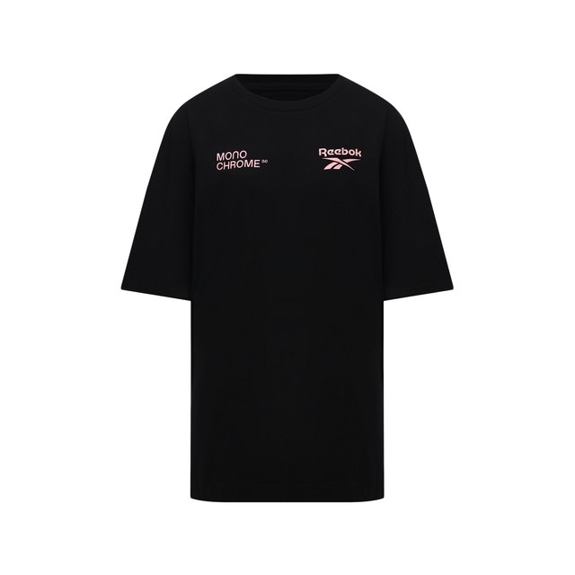 Хлопковая футболка Reebok x Monochrome Reebok черного цвета