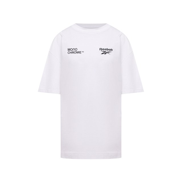 Хлопковая футболка Reebok x Monochrome Reebok белого цвета