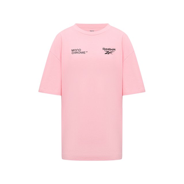 Хлопковая футболка Reebok x Monochrome Reebok розового цвета