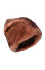Женская шапка из меха норки FURLAND кораллового цвета, арт. 0214800110012600000 | Фото 1 (Материал: Натуральный мех)