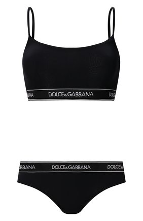 Женский раздельный купальник DOLCE & GABBANA черного цвета по цене 28200 руб., арт. 08A91J/FUGA2 | Фото 1 Женский раздельный купальник DOLCE & GABBANA черного цвета, арт. 08A91J/FUGA2 | Фото 1 (Материал внешний: Синтетический материал; Женское Кросс-КТ: Раздельные купальники)