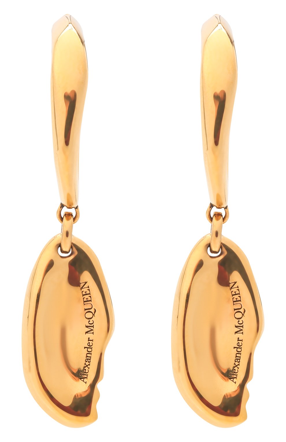 Женские серьги ALEXANDER MCQUEEN золотого цвета, арт. 677736/J160T | Фото 1 (Материал: Металл)