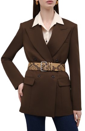 Женский ремень из кожи питона RALPH LAUREN коричневого цвета по цене 61700 руб., арт. 408847206/PRET | Фото 2 Женский ремень из кожи питона RALPH LAUREN коричневого цвета, арт. 408847206/PRET | Фото 2