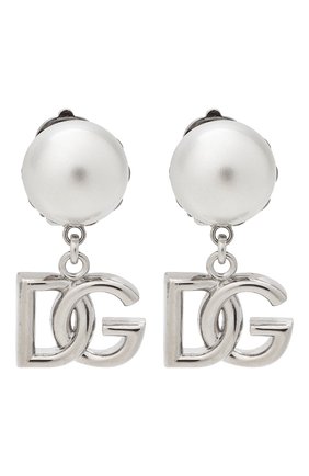 Женские клипсы DOLCE & GABBANA серебряного цвета по цене 33600 руб., арт. WEN8P2/W1111 | Фото 1 Женские клипсы DOLCE & GABBANA серебряного цвета, арт. WEN8P2/W1111 | Фото 1 (Материал: Металл)