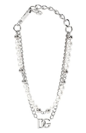 Женское колье DOLCE & GABBANA серебряного цвета по цене 95350 руб., арт. WNN8P3/W1111 | Фото 1 Женское колье DOLCE & GABBANA серебряного цвета, арт. WNN8P3/W1111 | Фото 1 (Материал: Металл)