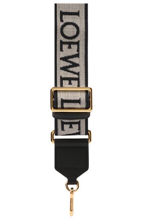 Женские ремень для сумки anagram LOEWE серого цвета по цене 39950 руб., арт. C073T87X01 | Фото 2 Женские ремень для сумки anagram LOEWE серого цвета, арт. C073T87X01 | Фото 2 (Материал: Текстиль; Кросс-КТ: ремень-сумка)