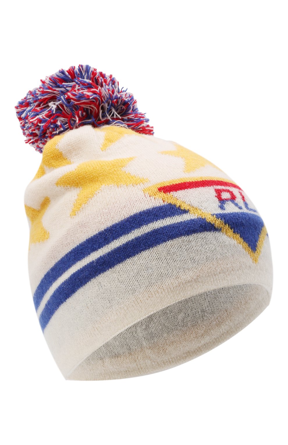 Женская шапка POLO RALPH LAUREN разноцветного цвета, арт. 455858580 | Фото 1 (Материал: Текстиль, Шерсть)