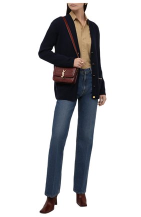 Женский кашемировый кардиган GUCCI темно-синего цвета по цене 136500 руб., арт. 662187/XKBYJ | Фото 2 Женский кашемировый кардиган GUCCI темно-синего цвета, арт. 662187/XKBYJ | Фото 2 (Длина (для топов): Стандартные; Материал внешний: Кашемир, Шерсть; Рукава: Длинные; Женское Кросс-КТ: кардиган-трикотаж; Стили: Кэжуэл)