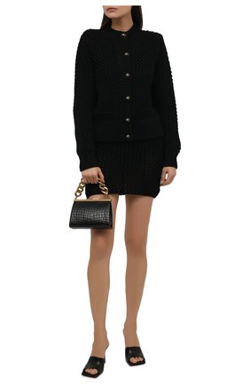 Женская шерстяная юбка DOLCE & GABBANA черного цвета по цене 61950 руб., арт. FXD54T/JBVC2 | Фото 2 Женская шерстяная юбка DOLCE & GABBANA черного цвета, арт. FXD54T/JBVC2 | Фото 2 (Длина Ж (юбки, платья, шорты): Мини; Материал внешний: Шерсть; Женское Кросс-КТ: Юбка-одежда; Кросс-КТ: Трикотаж; Стили: Романтичный)