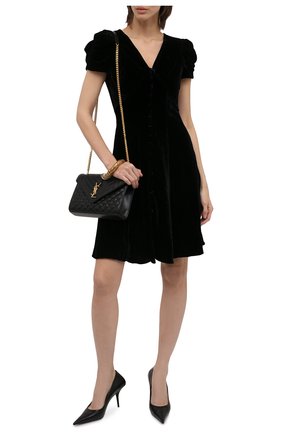 Женское платье из вискозы и шелка POLO RALPH LAUREN черного цвета по цене 47450 руб., арт. 211846900 | Фото 2 Женское платье из вискозы и шелка POLO RALPH LAUREN черного цвета, арт. 211846900 | Фото 2 (Длина Ж (юбки, платья, шорты): Мини; Рукава: Короткие; Материал внешний: Вискоза; Женское Кросс-КТ: Платье-одежда; Стили: Романтичный; Случай: Повседневный)