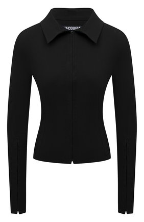 Женская рубашка из вискозы JACQUEMUS черного цвета по цене 39800 руб., арт. 213SH001-1070 | Фото 1 Женская рубашка из вискозы JACQUEMUS черного цвета, арт. 213SH001-1070 | Фото 1 (Материал внешний: Вискоза; Длина (для топов): Стандартные; Рукава: Длинные; Женское Кросс-КТ: Рубашка-одежда; Принт: Без принта; Стили: Кэжуэл)