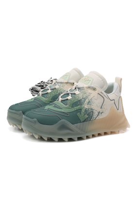 Мужские текстильные кроссовки odsy-1000 OFF-WHITE светло-зеленого цвета по цене 51350 руб., арт. 0MIA139F21FAB0010455 | Фото 1 Мужские текстильные кроссовки odsy-1000 OFF-WHITE светло-зеленого цвета, арт. 0MIA139F21FAB0010455 | Фото 1 (Материал внутренний: Текстиль; Подошва: Массивная; Материал внешний: Текстиль; Стили: Гранж)