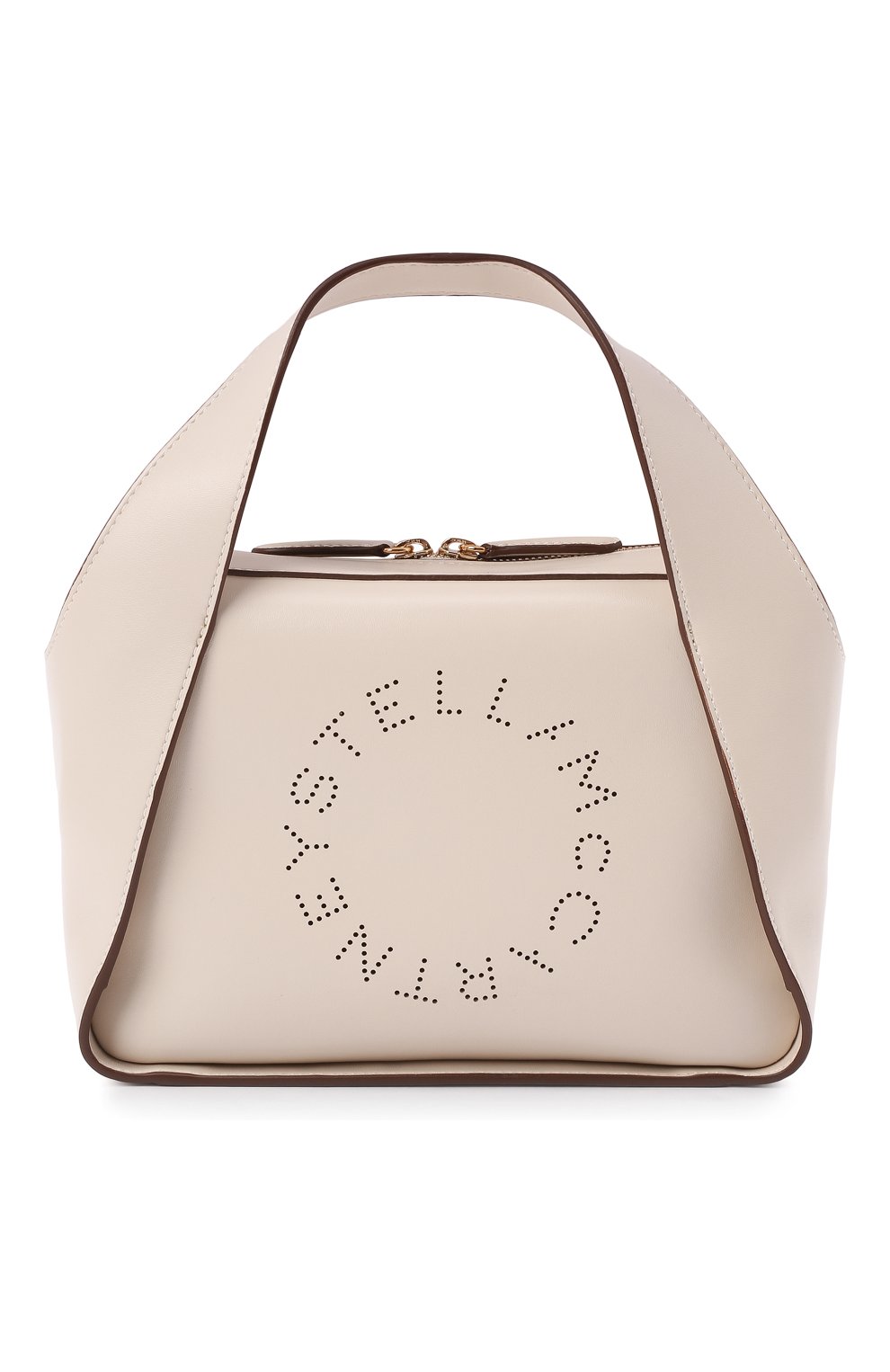 Женская сумка stella logo STELLA MCCARTNEY белого цвета, арт. 700267/W8542 | Фото 1 (Сумки-технические: Сумки через плечо, Сумки top-handle; Ремень/цепочка: На ремешке; Материал: Текстиль, Экокожа; Размер: small)