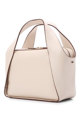 Женская сумка stella logo STELLA MCCARTNEY белого цвета по цене 59950 руб., арт. 700267/W8542 | Фото 4 Женская сумка stella logo STELLA MCCARTNEY белого цвета, арт. 700267/W8542 | Фото 4 (Сумки-технические: Сумки через плечо, Сумки top-handle; Ремень/цепочка: На ремешке; Материал: Текстиль, Экокожа; Размер: small)