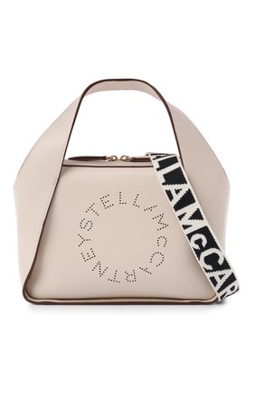 Женская сумка stella logo STELLA MCCARTNEY белого цвета по цене 59950 руб., арт. 700267/W8542 | Фото 7 Женская сумка stella logo STELLA MCCARTNEY белого цвета, арт. 700267/W8542 | Фото 7 (Сумки-технические: Сумки через плечо, Сумки top-handle; Ремень/цепочка: На ремешке; Материал: Текстиль, Экокожа; Размер: small)