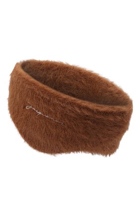 Женская повязка на голову le bandeau neve JACQUEMUS коричневого цвета по цене 6810 руб., арт. 213AC200-5080 | Фото 1 Женская повязка на голову le bandeau neve JACQUEMUS коричневого цвета, арт. 213AC200-5080 | Фото 1 (Материал: Синтетический материал, Текстиль; Женское Кросс-КТ: Шапка-тюрбан)