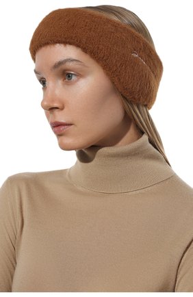 Женская повязка на голову le bandeau neve JACQUEMUS коричневого цвета по цене 6810 руб., арт. 213AC200-5080 | Фото 2 Женская повязка на голову le bandeau neve JACQUEMUS коричневого цвета, арт. 213AC200-5080 | Фото 2 (Материал: Синтетический материал, Текстиль; Женское Кросс-КТ: Шапка-тюрбан)