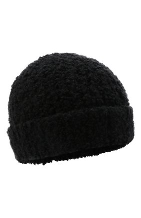 Мужская шапка из шерсти и шелка BRIONI черного цвета, арт. 04M80L/01K26 | Фото 1 (Материал: Шерсть, Текстиль; Кросс-КТ: Трикотаж)