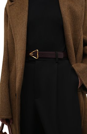 Женский кожаный ремень BOTTEGA VENETA фиолетового цвета по цене 29950 руб., арт. 679476/VMAU3 | Фото 2 Женский кожаный ремень BOTTEGA VENETA фиолетового цвета, арт. 679476/VMAU3 | Фото 2