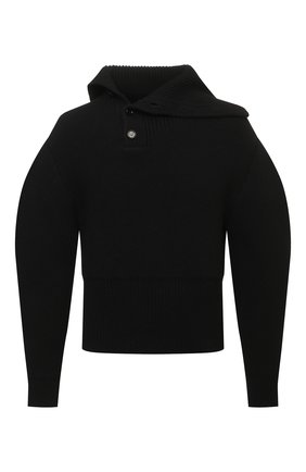 Мужской шерстяной свитер BOTTEGA VENETA черного цвета по цене 120000 руб., арт. 676747/V1CE0 | Фото 1 Мужской шерстяной свитер BOTTEGA VENETA черного цвета, арт. 676747/V1CE0 | Фото 1 (Материал внешний: Шерсть; Длина (для топов): Стандартные; Рукава: Длинные; Мужское Кросс-КТ: Свитер-одежда; Принт: Без принта; Стили: Минимализм)
