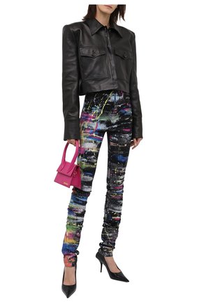 Женские джинсы DOLCE & GABBANA разноцветного цвета, арт. FTCB0D/G903H | Фото 2 (Длина (брюки, джинсы): Удлиненные; Стили: Гламурный; Кросс-КТ: Деним; Материал внешний: Хлопок, Деним; Силуэт Ж (брюки и джинсы): Скинни)