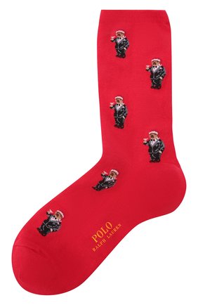Женские носки POLO RALPH LAUREN красного цвета по цене 1340 руб., арт. 455855678 | Фото 1 Женские носки POLO RALPH LAUREN красного цвета, арт. 455855678 | Фото 1 (Материал внешний: Хлопок)