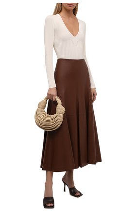 Женский пуловер из вискозы JIL SANDER белого цвета по цене 105500 руб., арт. JSWT754330-WTY39148 | Фото 2 Женский пуловер из вискозы JIL SANDER белого цвета, арт. JSWT754330-WTY39148 | Фото 2 (Рукава: Длинные; Материал внешний: Вискоза; Длина (для топов): Стандартные; Стили: Минимализм; Женское Кросс-КТ: Пуловер-одежда)