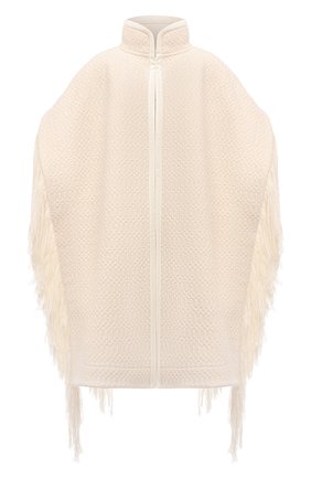 Женская шерстяное пончо JIL SANDER белого цвета по цене 188500 руб., арт. JSWT752305-WTY20098A | Фото 1 Женская шерстяное пончо JIL SANDER белого цвета, арт. JSWT752305-WTY20098A | Фото 1 (Длина (верхняя одежда): До середины бедра; Материал внешний: Шерсть; Стили: Минимализм)