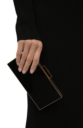 Женский клатч evening SAINT LAURENT черного цвета по цене 169500 руб., арт. 668805/JA7BJ | Фото 2 Женский клатч evening SAINT LAURENT черного цвета, арт. 668805/JA7BJ | Фото 2 (Материал: Экокожа; Размер: mini; Женское Кросс-КТ: Клатч-клатчи, Вечерняя сумка; Сумки: Сумки)