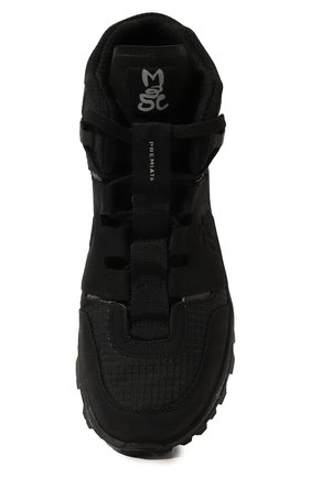 Мужские комбинированные ботинки maseboot PREMIATA черного цвета, арт. MASEB00T/VAR216 | Фото 6 (Материал внешний: Текстиль; Мужское Кросс-КТ: Ботинки-обувь; Материал внутренний: Натуральная кожа; Материал утеплителя: Без утеплителя; Подошва: Массивная)