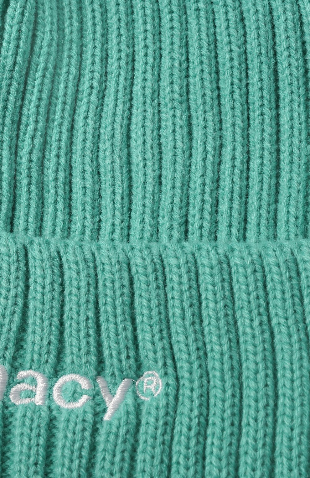 Мужская шапка PHARMACY INDUSTRY бирюзового цвета, арт. PHACP45 | Фото 3 (Материал: Текстиль, Синтетический материал; Кросс-КТ: Трикотаж)