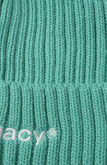 Мужская шапка PHARMACY INDUSTRY бирюзового цвета, арт. PHACP45 | Фото 3 (Материал: Текстиль, Синтетический материал; Кросс-КТ: Трикотаж)