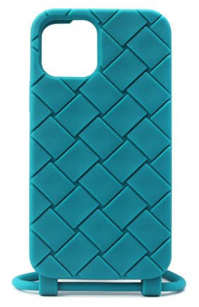 Чехол для iphone 12/12 pro BOTTEGA VENETA бирюзового цвета по цене 13300 руб., арт. 680029/V0EY0 | Фото 1 Чехол для iphone 12/12 pro BOTTEGA VENETA бирюзового цвета, арт. 680029/V0EY0 | Фото 1