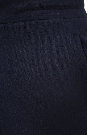Мужские брюки из шерсти и кашемира KITON темно-синего цвета, арт. UFPLACK0121A | Фото 5 (Материал внешний: Шерсть; Длина (брюки, джинсы): Стандартные; Случай: Повседневный; Региональные ограничения белый список (Axapta Mercury): RU; Стили: Кэжуэл)