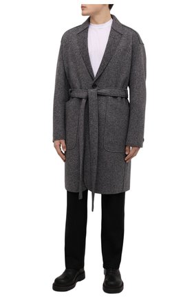 Мужской пальто из кашемира и шерсти ZEGNA COUTURE серого цвета по цене 419000 руб., арт. 287016/4D26N0 | Фото 2 Мужской пальто из кашемира и шерсти ZEGNA COUTURE серого цвета, арт. 287016/4D26N0 | Фото 2 (Рукава: Длинные; Материал внешний: Кашемир, Шерсть; Длина (верхняя одежда): До колена; Мужское Кросс-КТ: пальто-верхняя одежда; Стили: Кэжуэл)