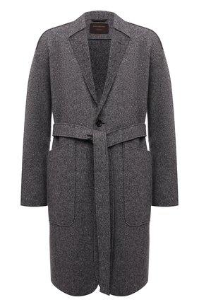 Мужской пальто из кашемира и шерсти ZEGNA COUTURE серого цвета по цене 542000 руб., арт. 287016/4D26N0 | Фото 1